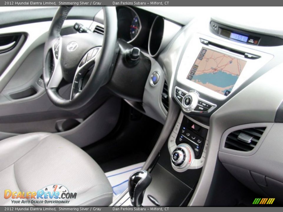 2012 Hyundai Elantra Limited Shimmering Silver / Gray Photo #17