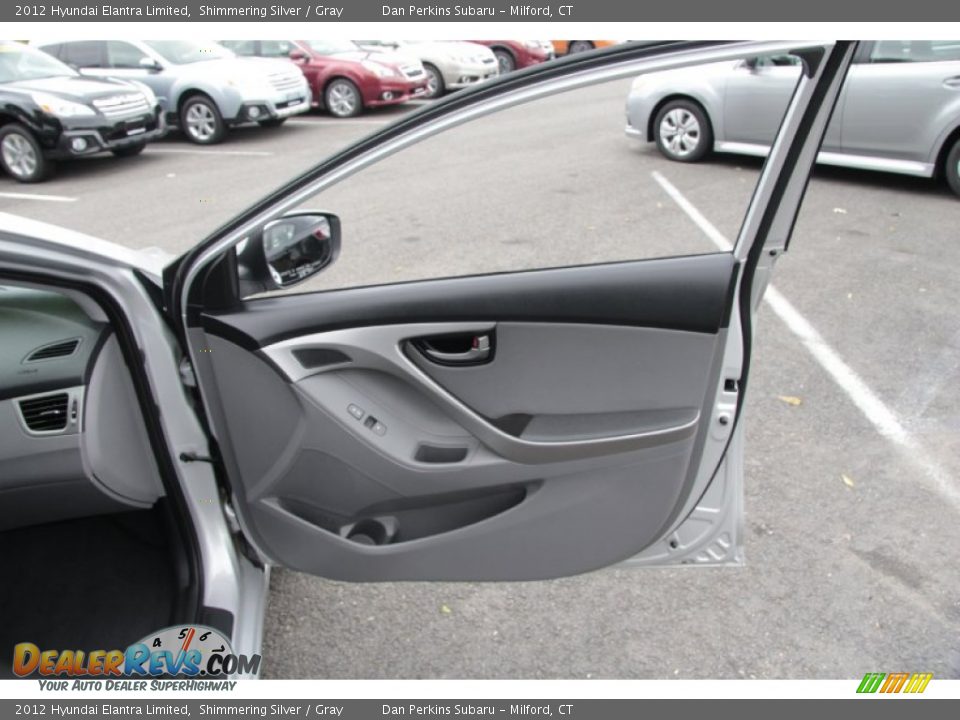 2012 Hyundai Elantra Limited Shimmering Silver / Gray Photo #18