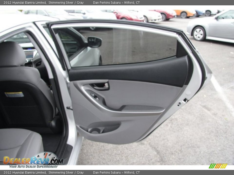 2012 Hyundai Elantra Limited Shimmering Silver / Gray Photo #19