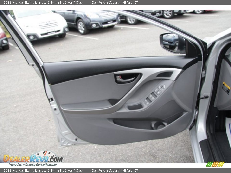 2012 Hyundai Elantra Limited Shimmering Silver / Gray Photo #20