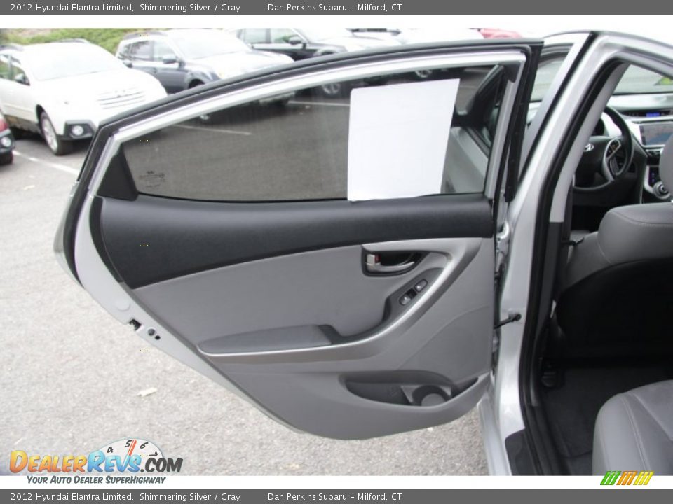 2012 Hyundai Elantra Limited Shimmering Silver / Gray Photo #21