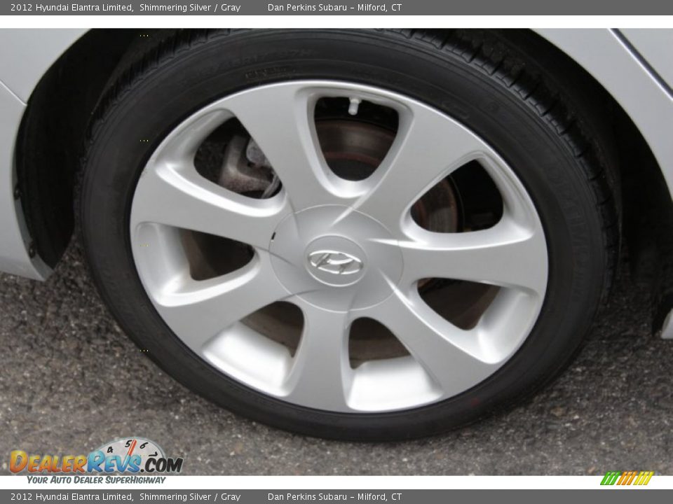 2012 Hyundai Elantra Limited Shimmering Silver / Gray Photo #22