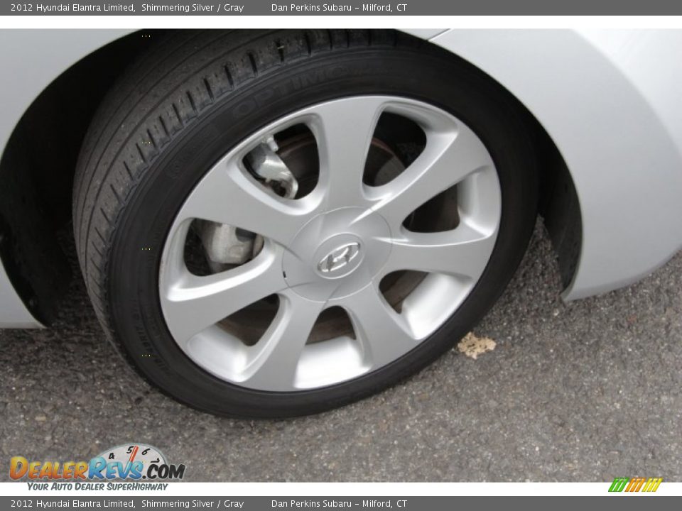 2012 Hyundai Elantra Limited Shimmering Silver / Gray Photo #23