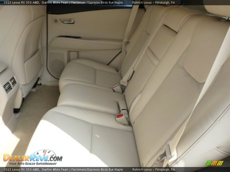 2013 Lexus RX 350 AWD Starfire White Pearl / Parchment/Espresso Birds Eye Maple Photo #11
