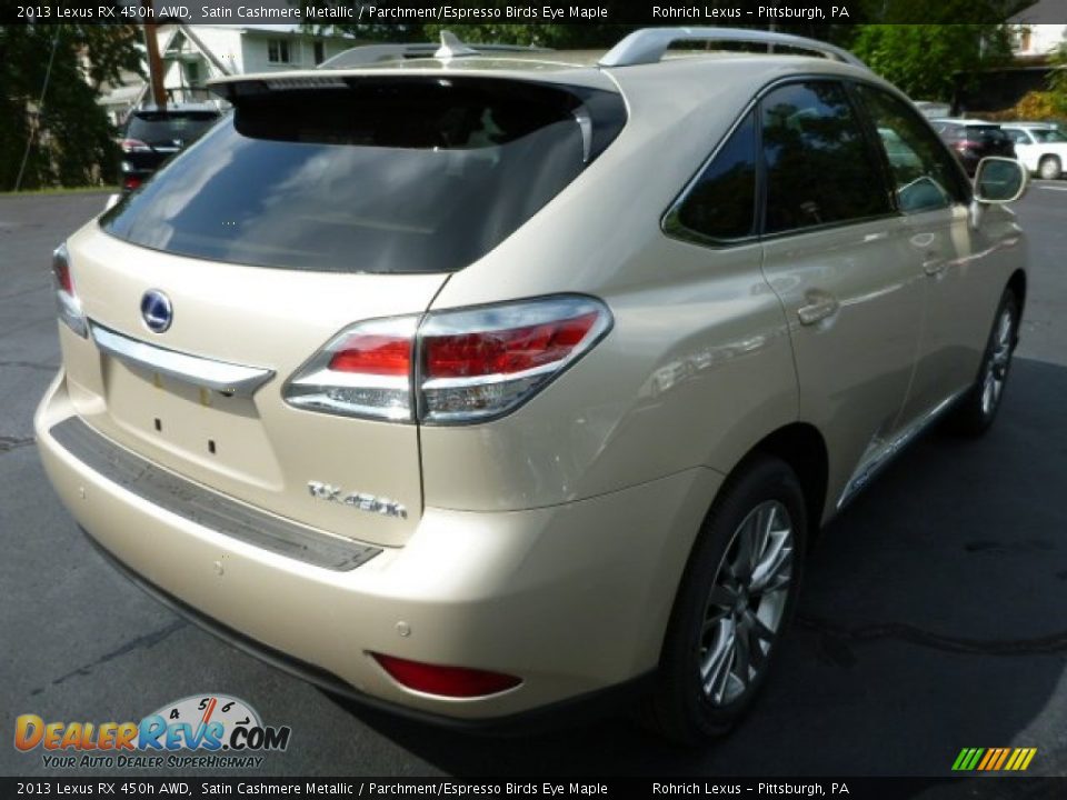 2013 Lexus RX 450h AWD Satin Cashmere Metallic / Parchment/Espresso Birds Eye Maple Photo #4