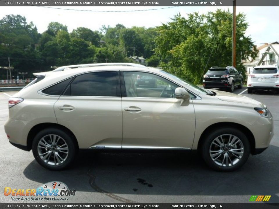 2013 Lexus RX 450h AWD Satin Cashmere Metallic / Parchment/Espresso Birds Eye Maple Photo #5