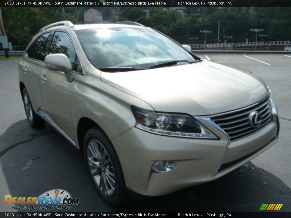 2013 Lexus RX 450h AWD Satin Cashmere Metallic / Parchment/Espresso Birds Eye Maple Photo #6