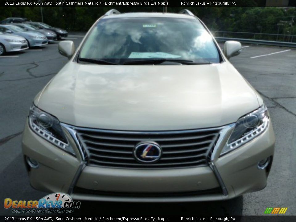 2013 Lexus RX 450h AWD Satin Cashmere Metallic / Parchment/Espresso Birds Eye Maple Photo #7