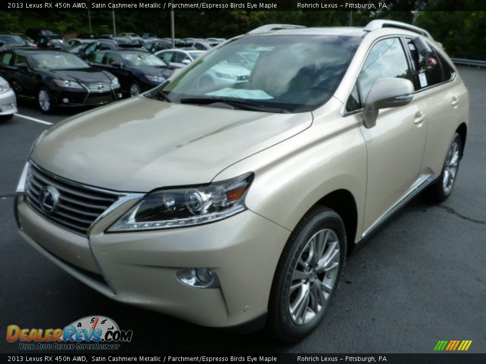 2013 Lexus RX 450h AWD Satin Cashmere Metallic / Parchment/Espresso Birds Eye Maple Photo #8