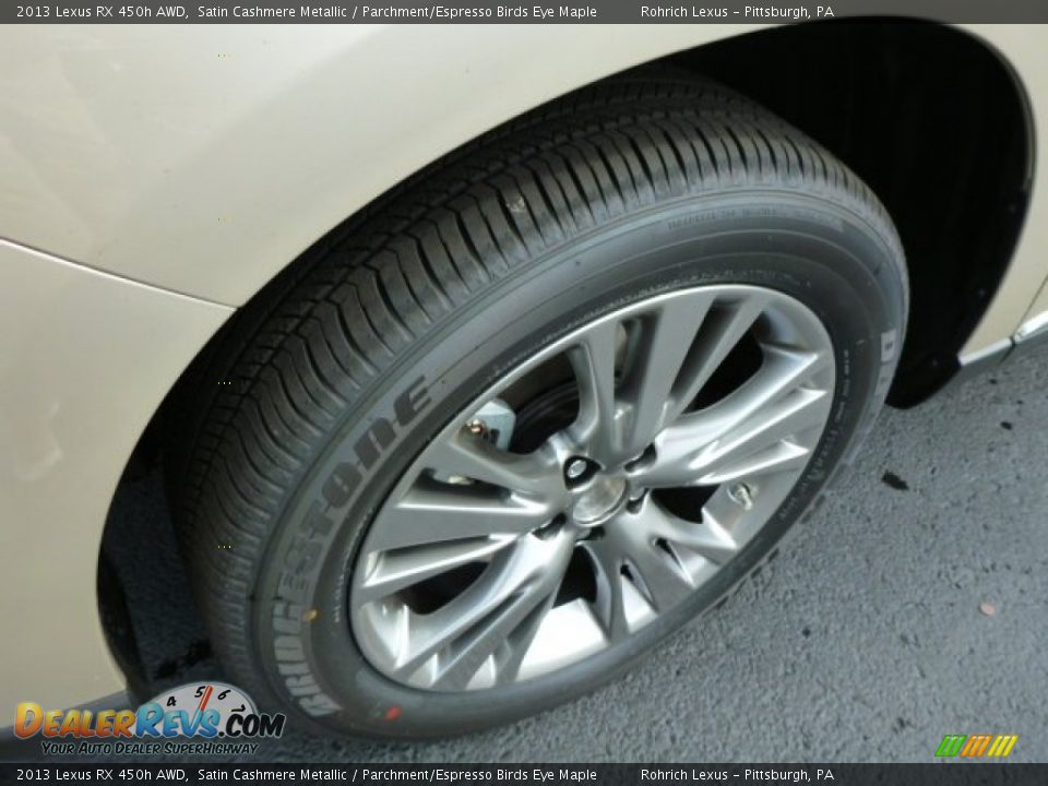 2013 Lexus RX 450h AWD Satin Cashmere Metallic / Parchment/Espresso Birds Eye Maple Photo #9