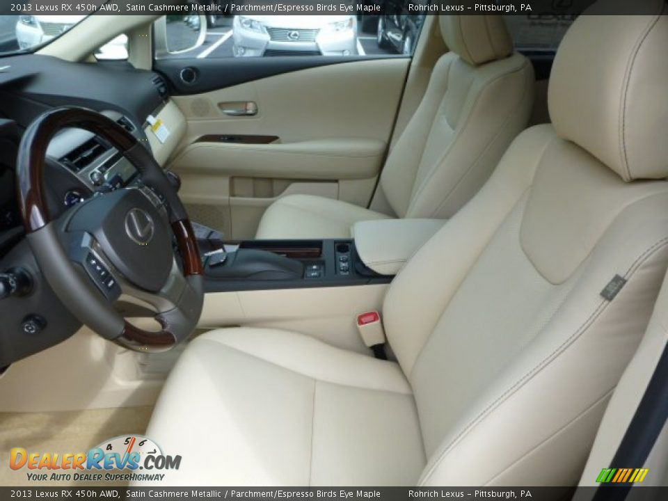 2013 Lexus RX 450h AWD Satin Cashmere Metallic / Parchment/Espresso Birds Eye Maple Photo #10