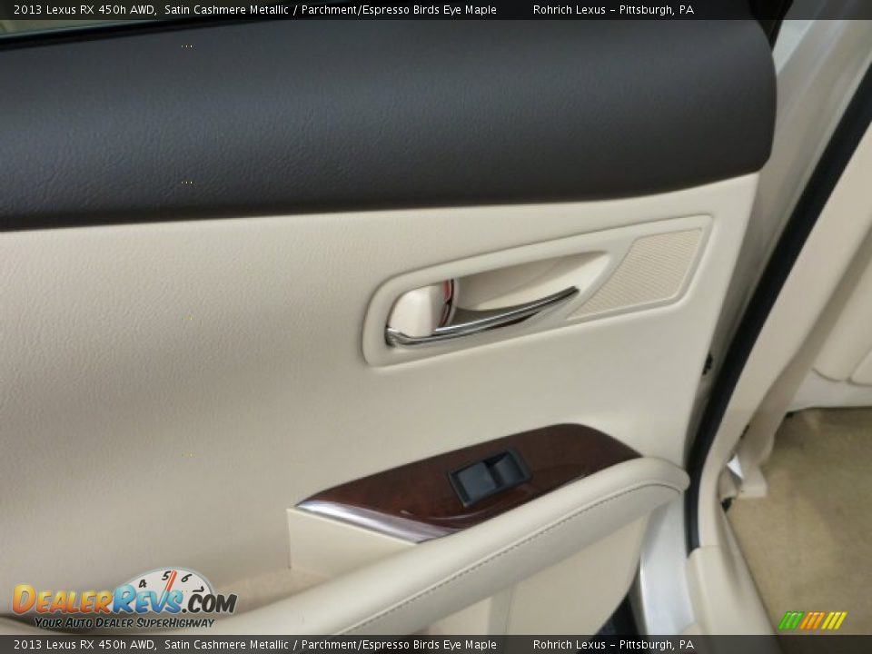 2013 Lexus RX 450h AWD Satin Cashmere Metallic / Parchment/Espresso Birds Eye Maple Photo #13