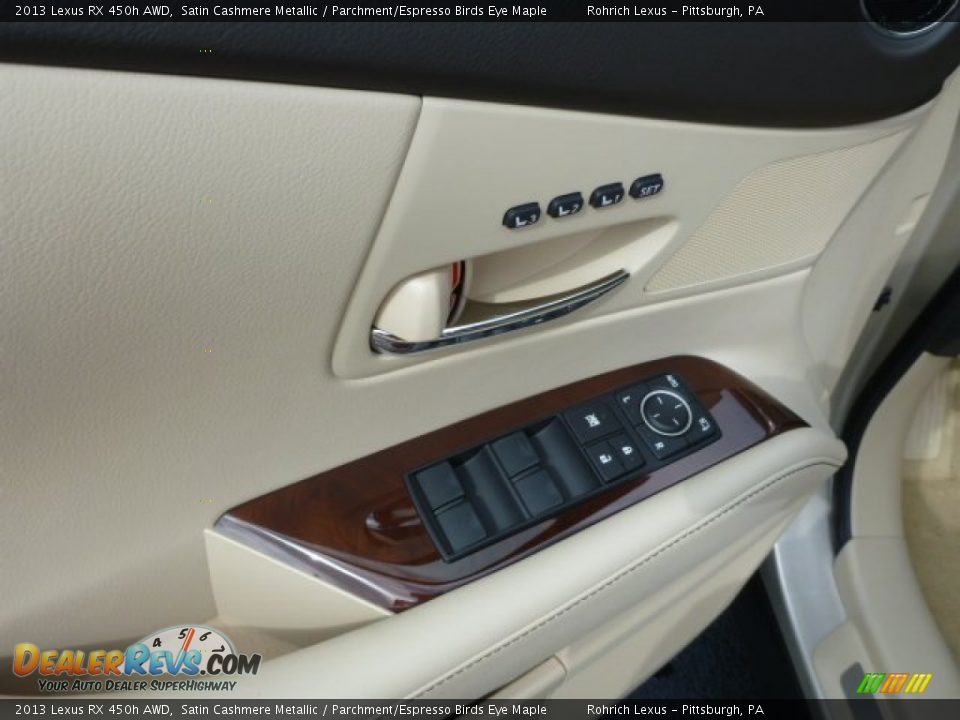2013 Lexus RX 450h AWD Satin Cashmere Metallic / Parchment/Espresso Birds Eye Maple Photo #14