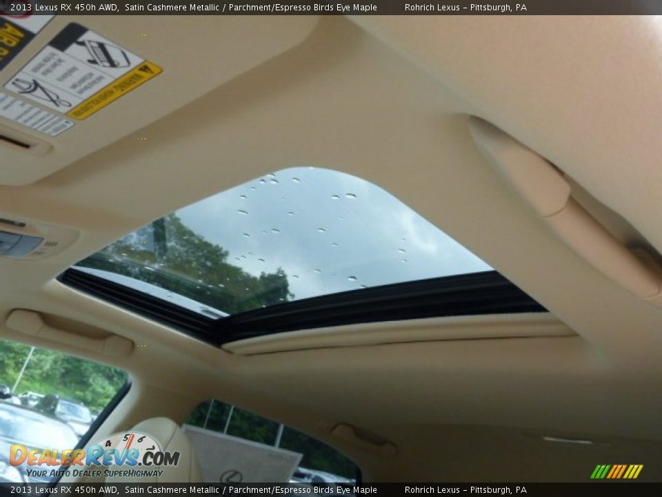 2013 Lexus RX 450h AWD Satin Cashmere Metallic / Parchment/Espresso Birds Eye Maple Photo #15