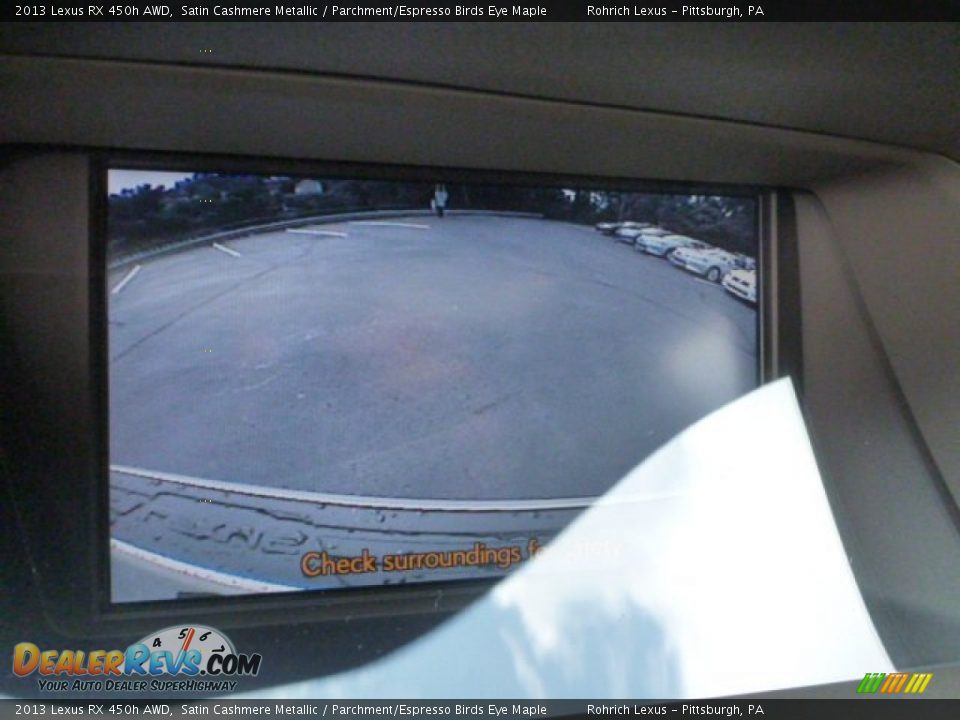 2013 Lexus RX 450h AWD Satin Cashmere Metallic / Parchment/Espresso Birds Eye Maple Photo #18