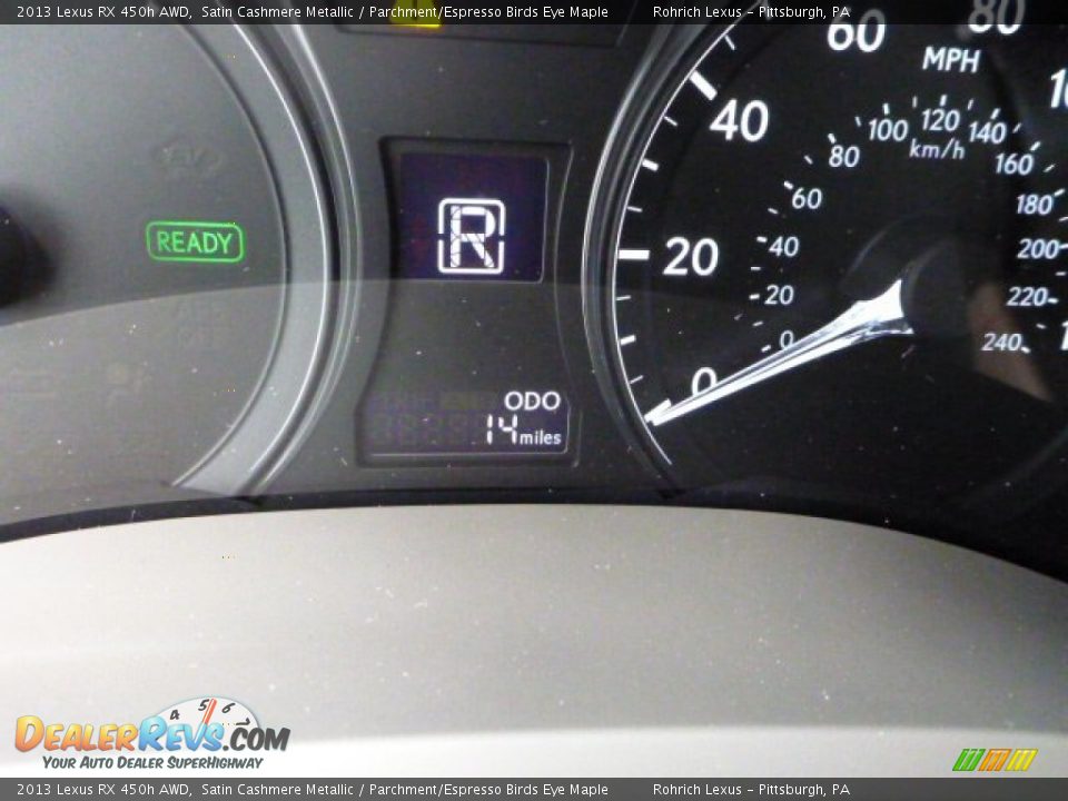 2013 Lexus RX 450h AWD Satin Cashmere Metallic / Parchment/Espresso Birds Eye Maple Photo #19