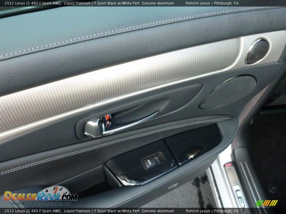 2013 Lexus LS 460 F Sport AWD Liquid Platinum / F Sport Black w/White Perf. Genuine Aluminum Photo #13