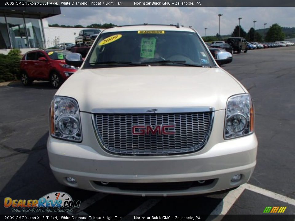 2009 GMC Yukon XL SLT 4x4 White Diamond Tricoat / Light Tan Photo #2