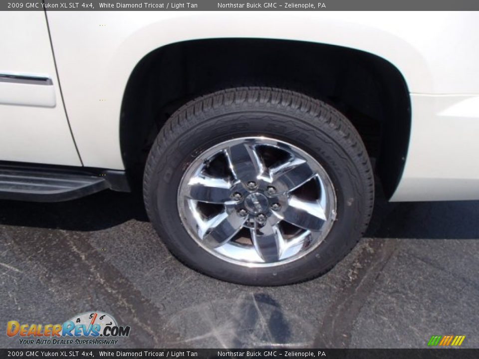 2009 GMC Yukon XL SLT 4x4 White Diamond Tricoat / Light Tan Photo #9