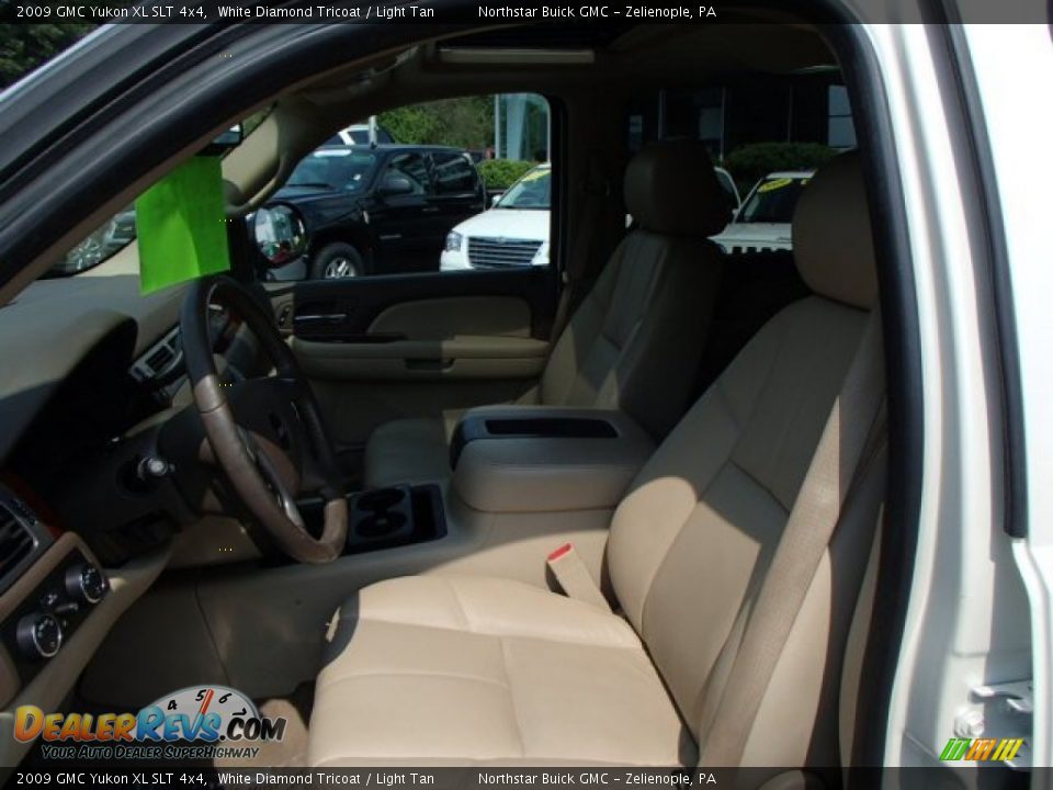 2009 GMC Yukon XL SLT 4x4 White Diamond Tricoat / Light Tan Photo #10