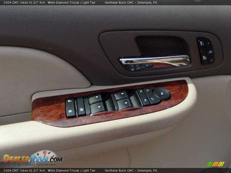 2009 GMC Yukon XL SLT 4x4 White Diamond Tricoat / Light Tan Photo #13