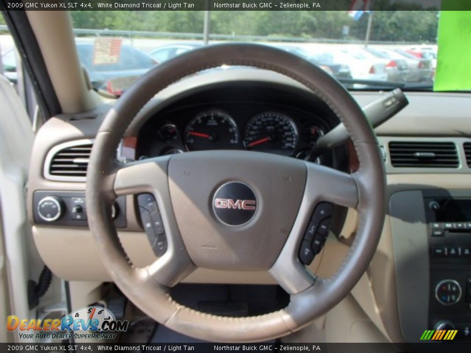 2009 GMC Yukon XL SLT 4x4 White Diamond Tricoat / Light Tan Photo #18