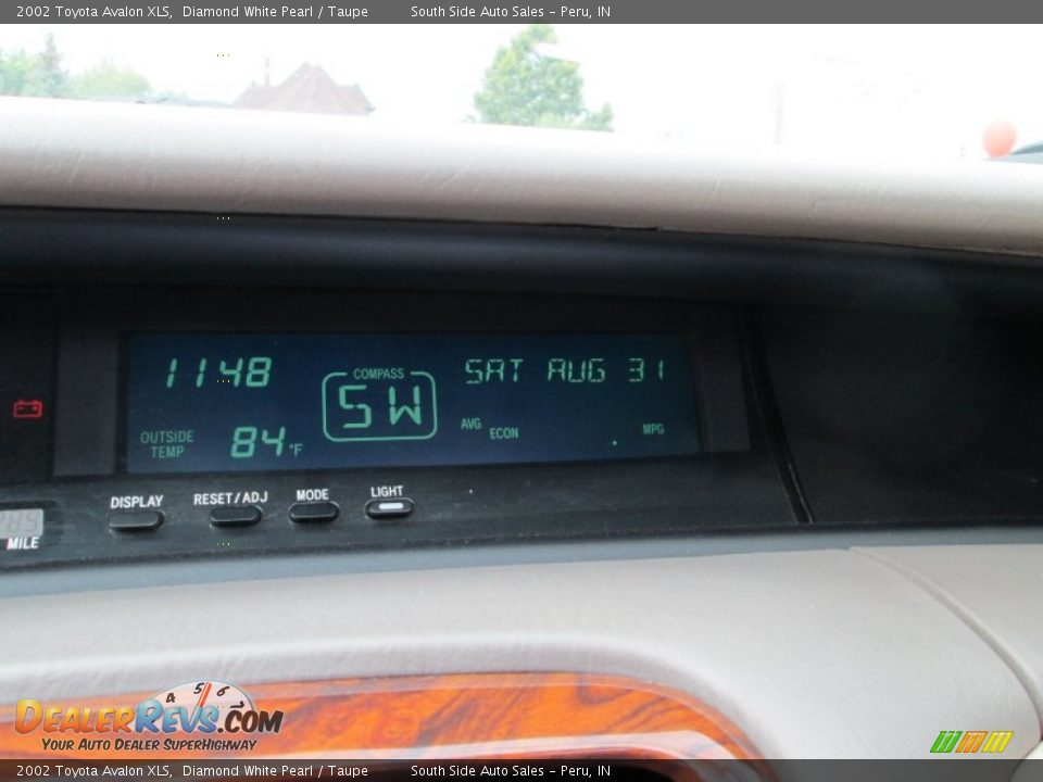 2002 Toyota Avalon XLS Diamond White Pearl / Taupe Photo #14