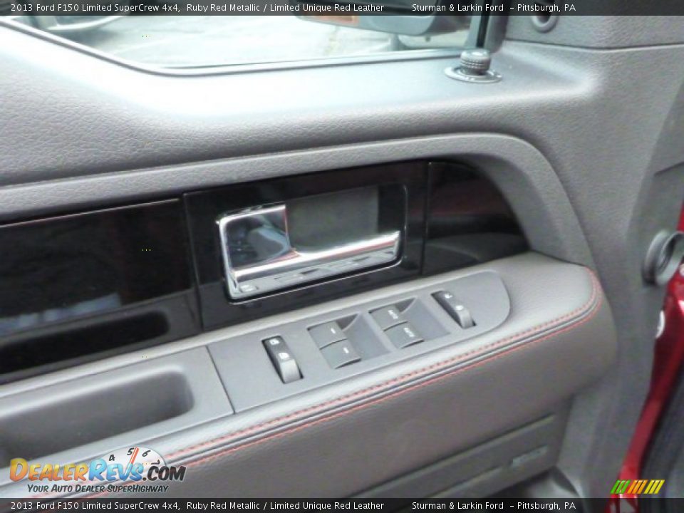 2013 Ford F150 Limited SuperCrew 4x4 Ruby Red Metallic / Limited Unique Red Leather Photo #11