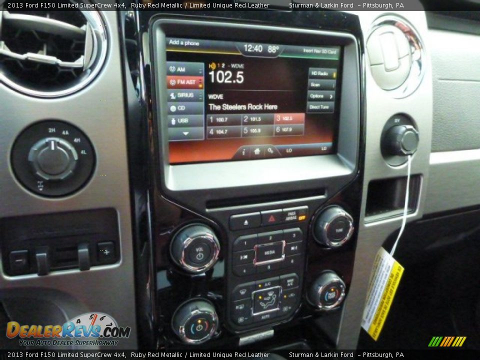 2013 Ford F150 Limited SuperCrew 4x4 Ruby Red Metallic / Limited Unique Red Leather Photo #14