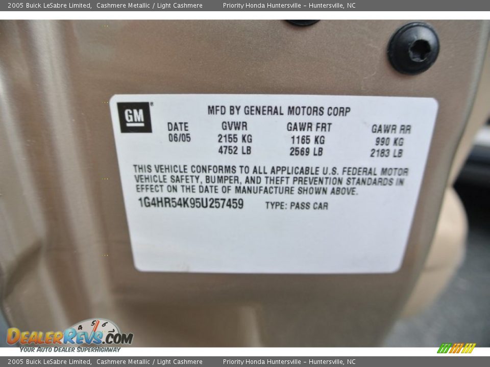 2005 Buick LeSabre Limited Cashmere Metallic / Light Cashmere Photo #7
