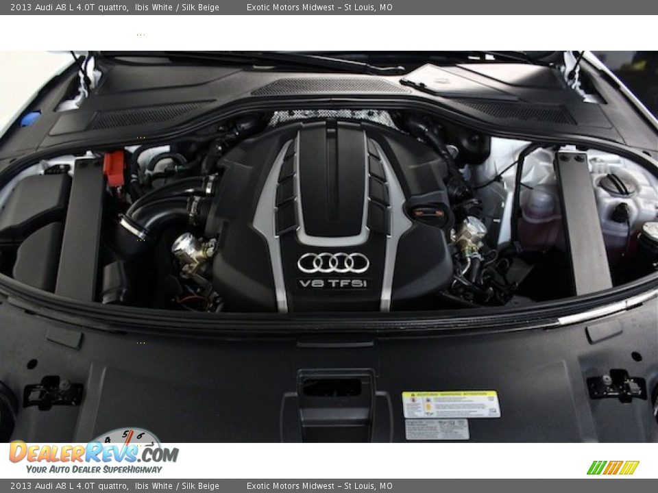2013 Audi A8 L 4.0T quattro 4.0 Liter FSI Twin-Turbocharged DOHC 32-Valve VVT V8 Engine Photo #20