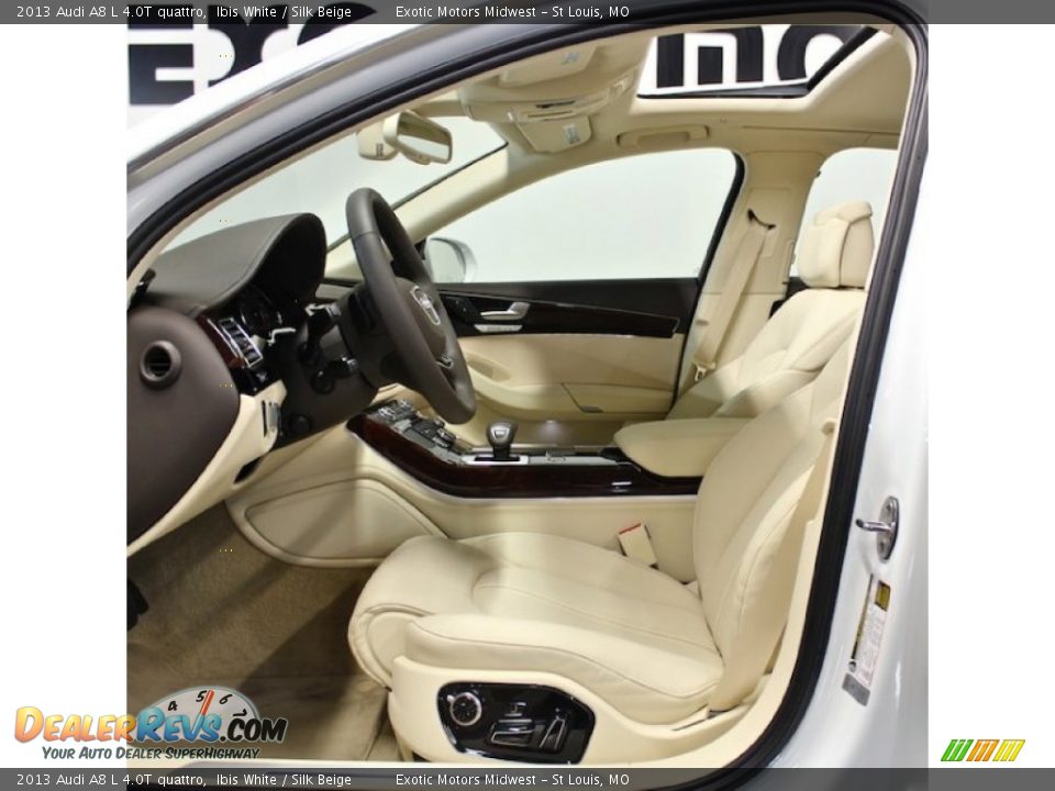 Silk Beige Interior - 2013 Audi A8 L 4.0T quattro Photo #30