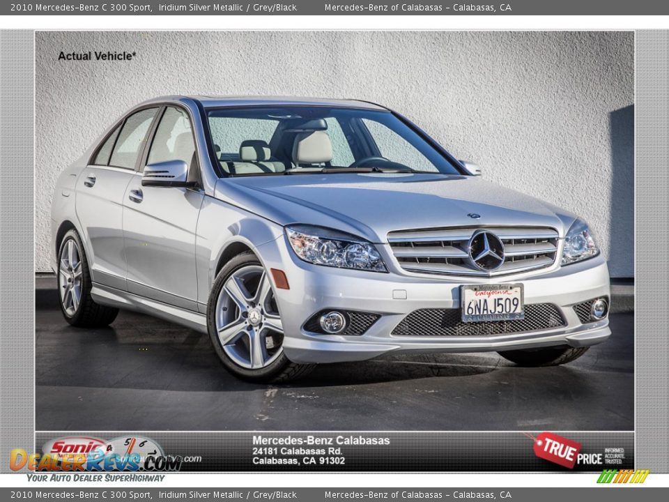 2010 Mercedes-Benz C 300 Sport Iridium Silver Metallic / Grey/Black Photo #1