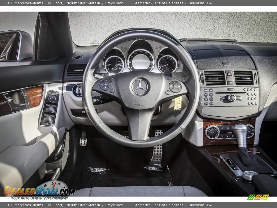 2010 Mercedes-Benz C 300 Sport Iridium Silver Metallic / Grey/Black Photo #4