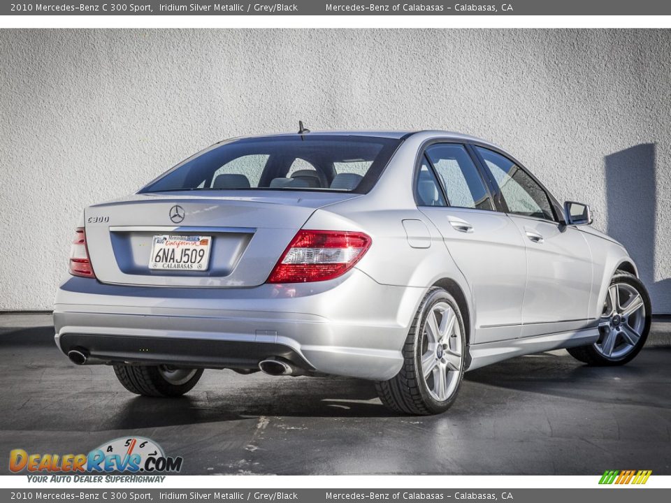 2010 Mercedes-Benz C 300 Sport Iridium Silver Metallic / Grey/Black Photo #14
