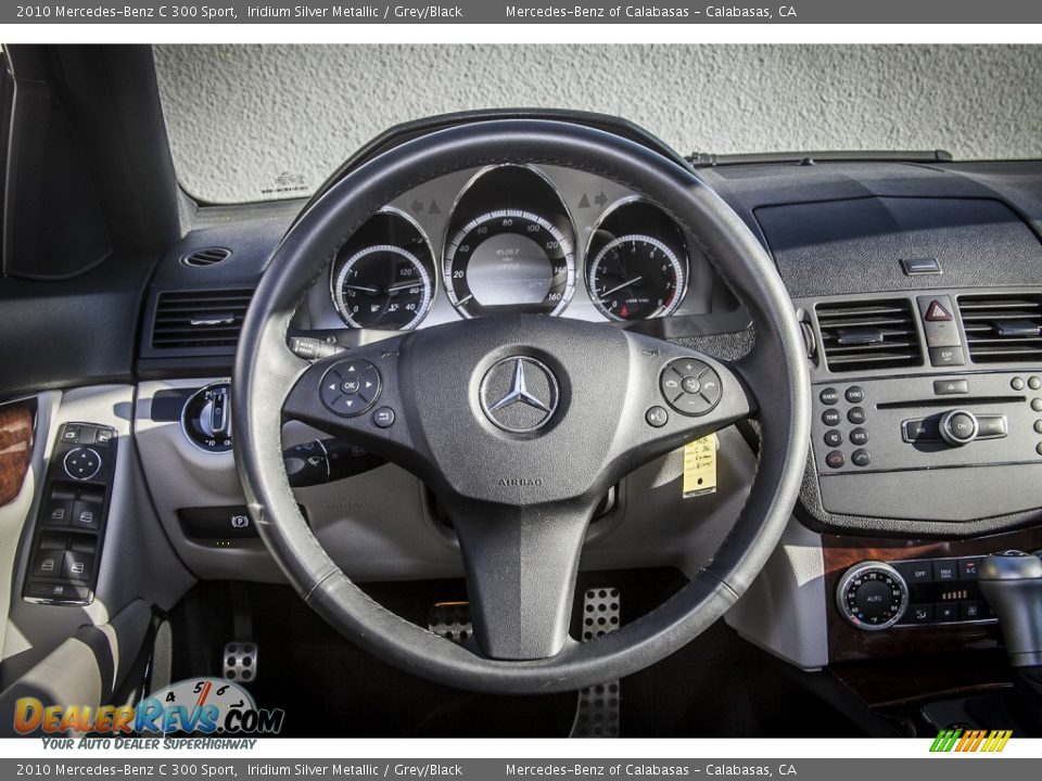 2010 Mercedes-Benz C 300 Sport Iridium Silver Metallic / Grey/Black Photo #15
