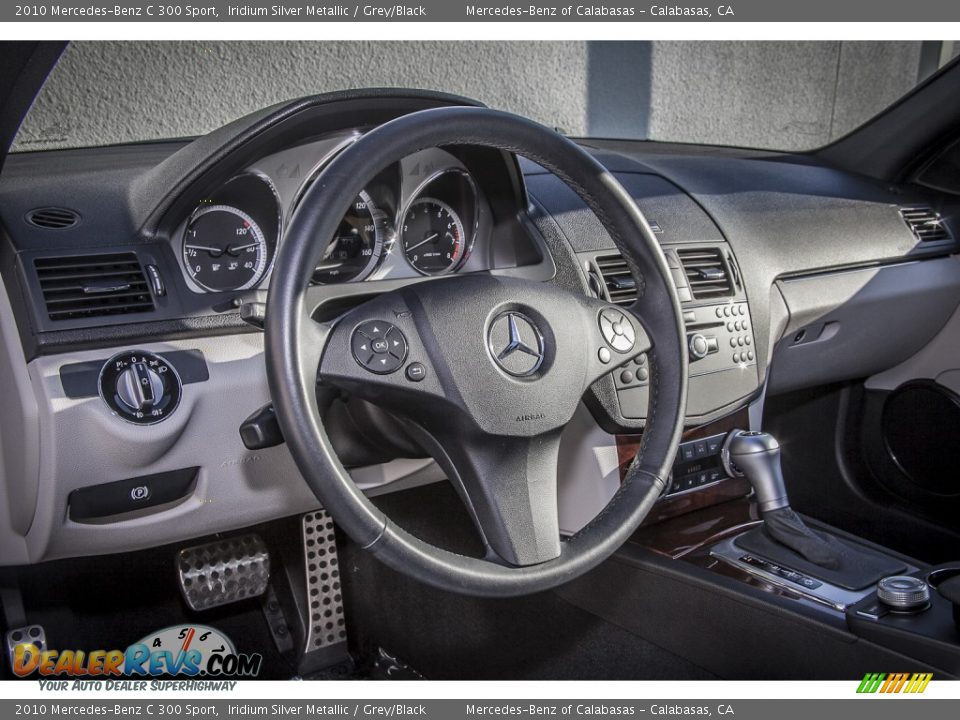 2010 Mercedes-Benz C 300 Sport Iridium Silver Metallic / Grey/Black Photo #18
