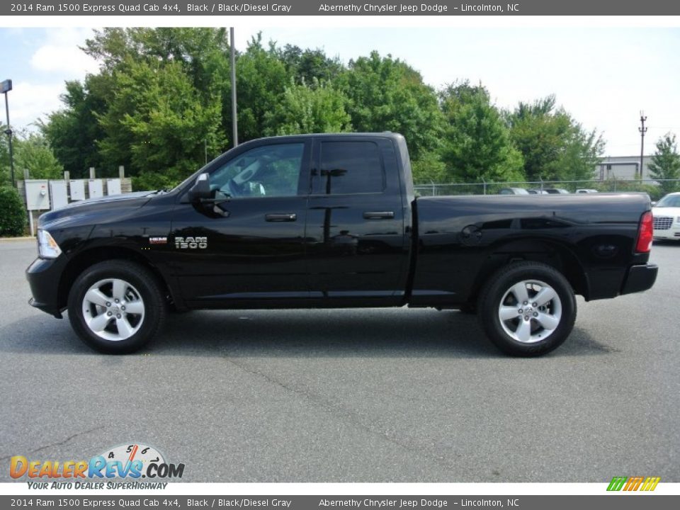 Black 2014 Ram 1500 Express Quad Cab 4x4 Photo #3