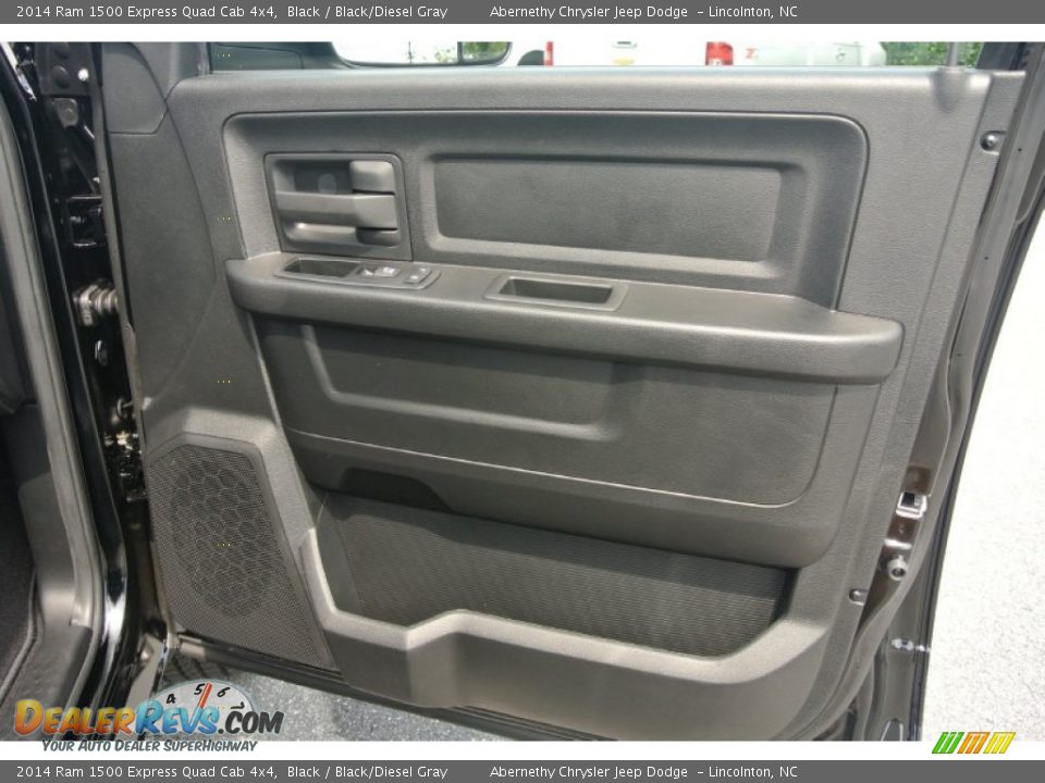 2014 Ram 1500 Express Quad Cab 4x4 Black / Black/Diesel Gray Photo #13