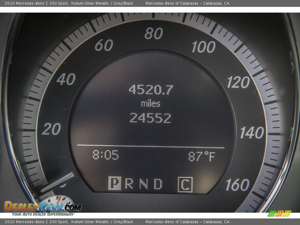 2010 Mercedes-Benz C 300 Sport Iridium Silver Metallic / Grey/Black Photo #31