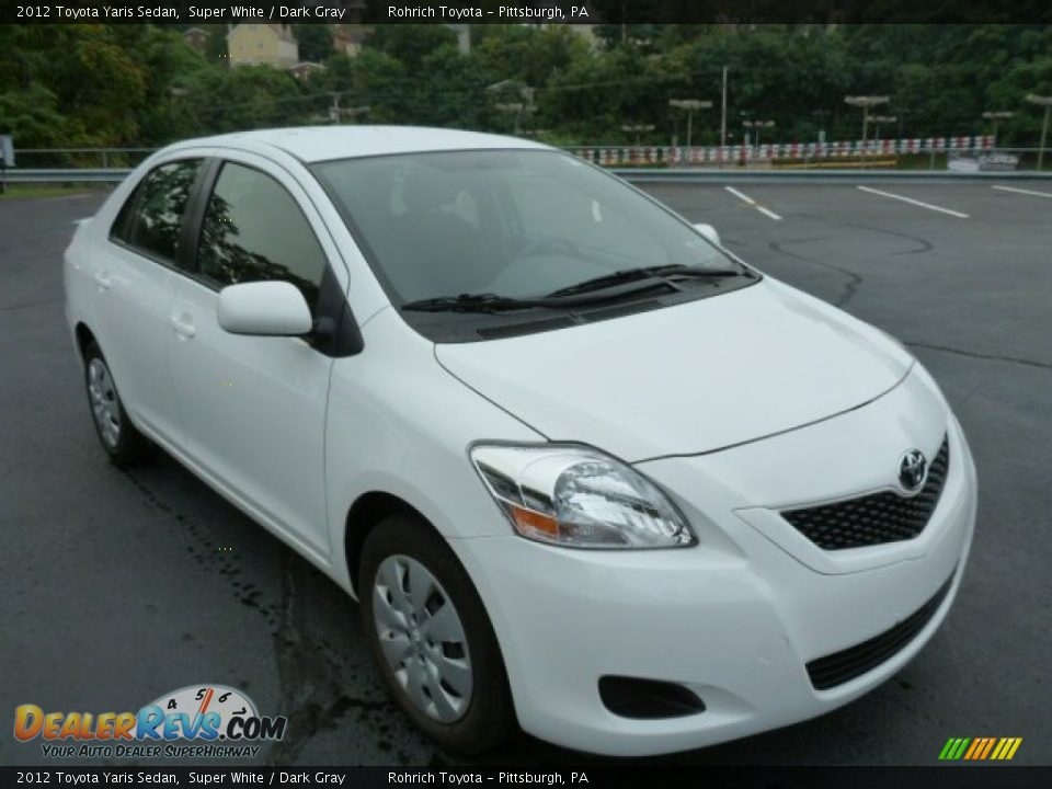 Front 3/4 View of 2012 Toyota Yaris Sedan Photo #1