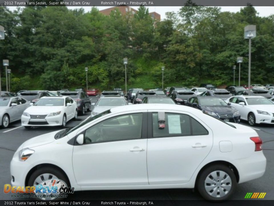 Super White 2012 Toyota Yaris Sedan Photo #2