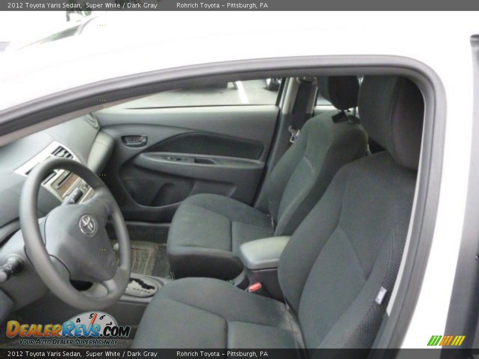 Dark Gray Interior - 2012 Toyota Yaris Sedan Photo #4