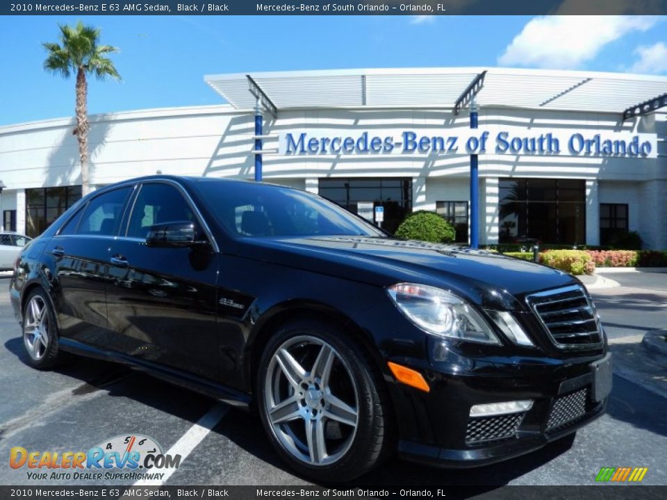 2010 Mercedes-Benz E 63 AMG Sedan Black / Black Photo #1