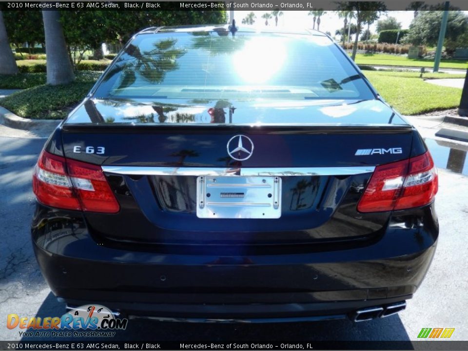 2010 Mercedes-Benz E 63 AMG Sedan Black / Black Photo #6