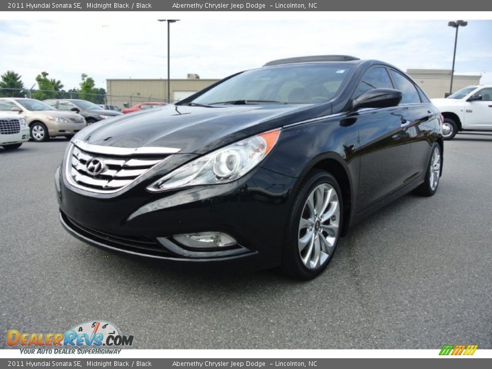 2011 Hyundai Sonata SE Midnight Black / Black Photo #1
