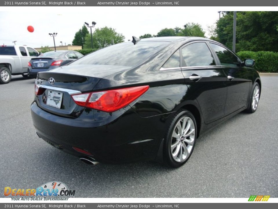 2011 Hyundai Sonata SE Midnight Black / Black Photo #5