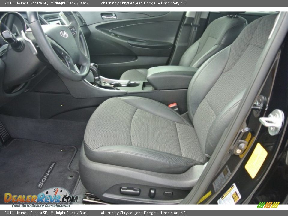 2011 Hyundai Sonata SE Midnight Black / Black Photo #8