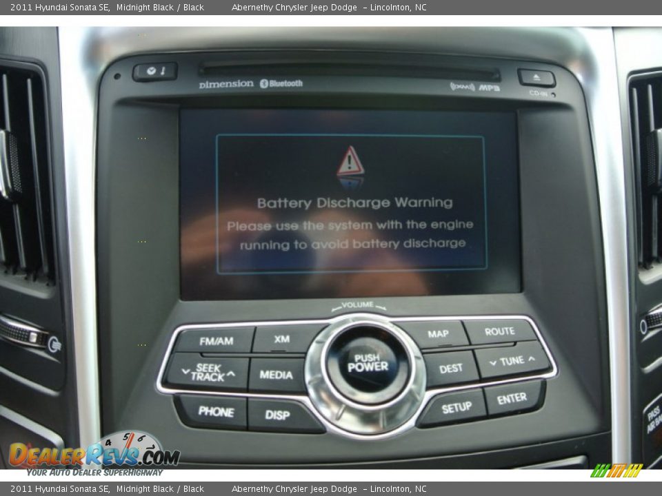 2011 Hyundai Sonata SE Midnight Black / Black Photo #12