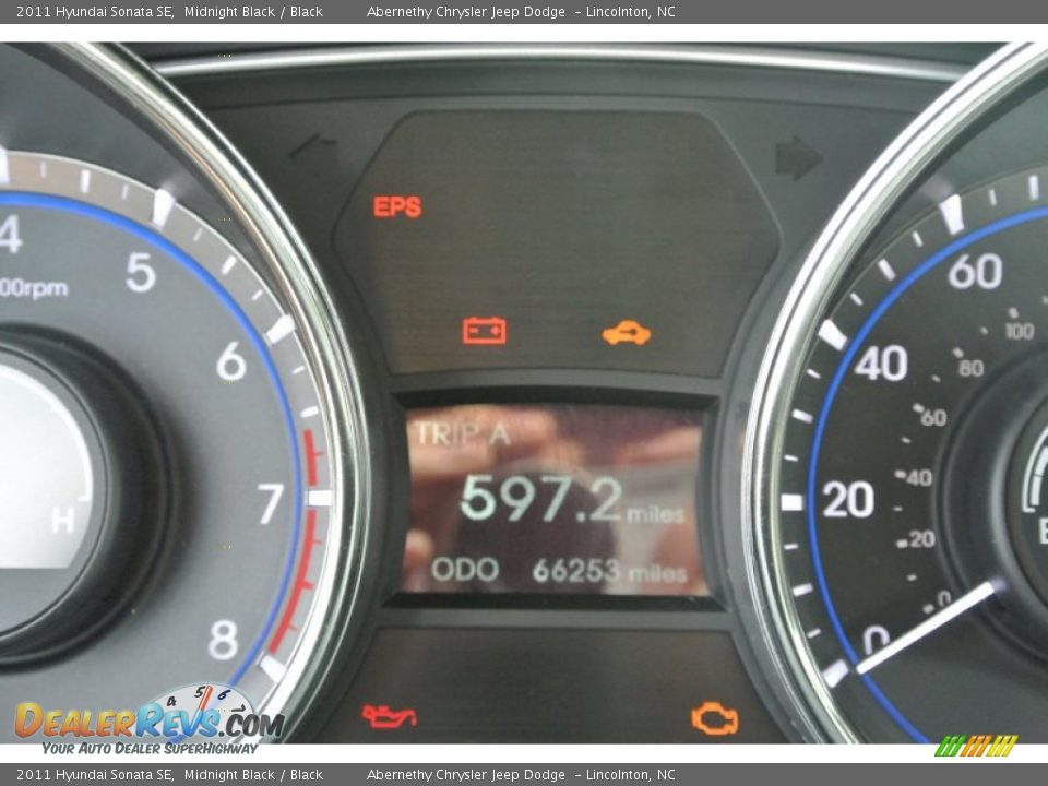 2011 Hyundai Sonata SE Midnight Black / Black Photo #13